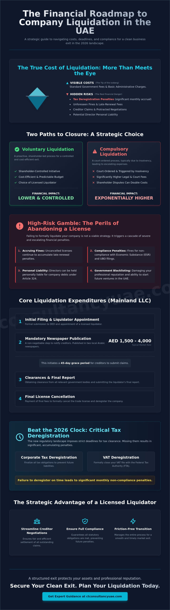 Cost of Liquidating a Company in UAE: The 2026 Comprehensive Financial Guide